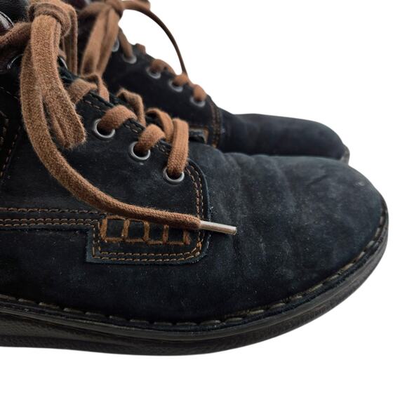 Finn Comfort Linz Ankle Boots 41 Womens 10 10.5 Mens 8 8.5 Black Nubuck Leather - Picture 3 of 13